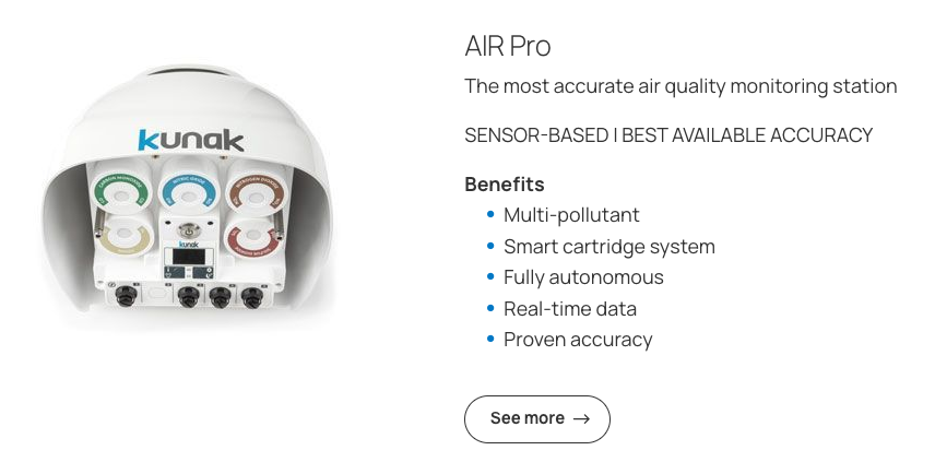 La soluzione professionale per il monitoraggio ambientale_Kunak air pro